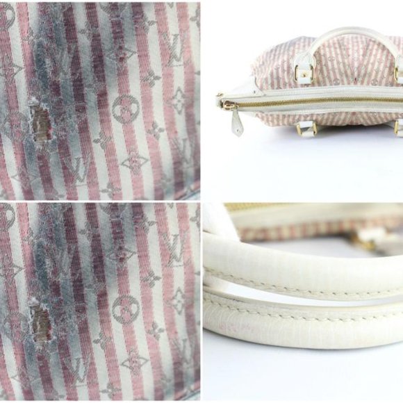 Louis Vuitton Marina Monogram Hobo Mini Lin Croisette GM 4LV56a - Picture 12 of 12